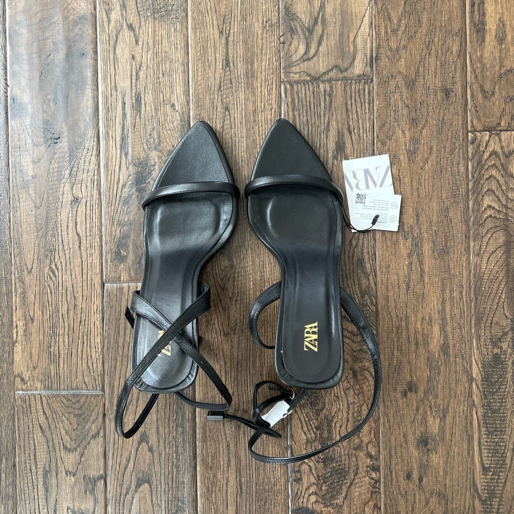 Zara Thin Strappy Heeled Sandals